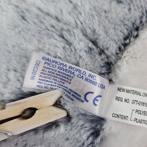 Aurora Penguin Stuffed Animal Plush Gray White 11.5" Floppy Wing Arctic Zoo 2016 - Picture 9 of 10